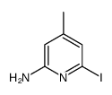 6-iodo-4-methylpyridin-2-amine结构式