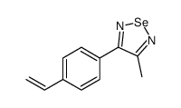 3-(4-ethenylphenyl)-4-methyl-1,2,5-selenadiazole Structure