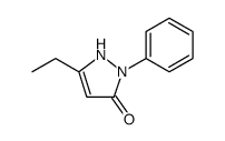 3H-Pyrazol-3-one, 5-ethyl-1,2-dihydro-2-phenyl Structure