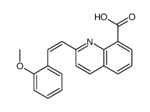 2-[2-(2-methoxyphenyl)ethenyl]quinoline-8-carboxylic acid结构式