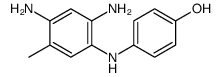 4-[(2,4-diamino-5-methylphenyl)amino]phenol structure