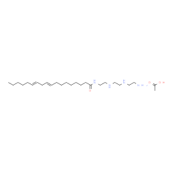 N-[2-[[2-[(2-aminoethyl)amino]ethyl]amino]ethyl]octadeca-9,12-dienamide monoacetate Structure