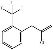 2-Chloro-3-[(2-trifluoromethyl)phenyl]-1-propene Structure