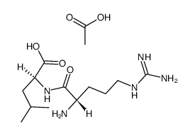 N-L-arginyl-L-leucine, acetate Structure