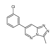 7-(3-chlorophenyl)-3-methyl-[1,2,4]triazolo[4,3-b]pyridazine结构式