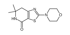 6,6-dimethyl-2-(morpholin-4-yl)-6,7-dihydro[1,3]thiazolo[5,4-c]pyridin-4(5H)-one Structure