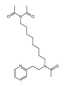 N-(8-Diacetylamino-octyl)-N-(2-pyridin-2-yl-ethyl)-acetamide Structure