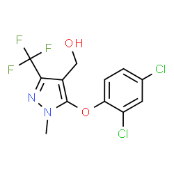 [5-(2,4-Dichlorophenoxy)-1-methyl-3-(trifluoromethyl)-1H-pyrazol-4-yl]methanol结构式