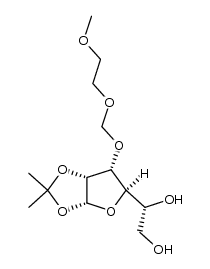 1,2-O-isopropylidene-3-O-(methoxyethoxymethyl)-α-D-allofuranose结构式