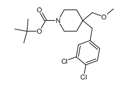 4-(3,4-dichloro-benzyl)-4-methoxymethyl-piperidine-1-carboxylic acid tert-butyl ester Structure