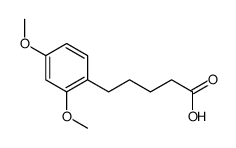 5-(2,4-dimethoxyphenyl)pentanoic acid结构式