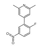 4-(2-fluoro-5-nitrophenyl)-2,6-dimethylpyridine结构式