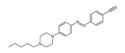 4-[4-(4-Pentyl-piperazin-1-yl)-phenylazo]-benzonitrile Structure