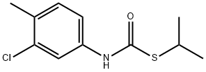 s-isopropyl n-(3-chloro-4-methylphenyl)thiolcarbamate structure