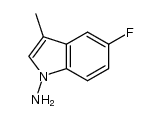 5-fluoro-3-methyl-indol-1-ylamine Structure