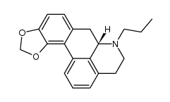 S(+)-10,11-Methylenedioxy-N-(n)propylnoraporphine结构式