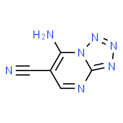 Tetrazolo[1,5-a]pyrimidine-6-carbonitrile,7-amino-结构式