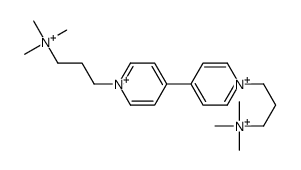 trimethyl-[3-[4-[1-[3-(trimethylazaniumyl)propyl]pyridin-1-ium-4-yl]pyridin-1-ium-1-yl]propyl]azanium Structure