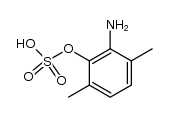 sulfuric acid mono-(2-amino-3,6-dimethyl-phenyl ester)结构式