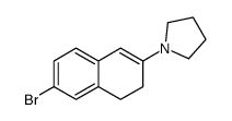 1-(6-bromo-3,4-dihydronaphthalen-2-yl)pyrrolidine picture