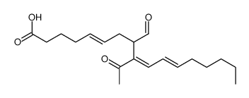 9-acetyl-8-formylheptadeca-5,9,11-trienoic acid结构式