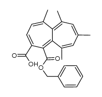 1-benzyloxy-5,6,8,10-tetramethylheptalene-2-carboxylic acid结构式