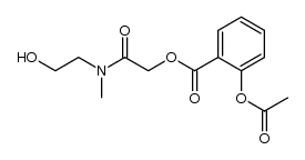 2-((2-hydroxyethyl)(methyl)amino)-2-oxoethyl 2-acetoxybenzoate结构式