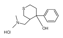 (3R,4S)-3-[(dimethylamino)methyl]-4-phenylthian-4-ol,hydrochloride Structure