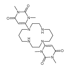 1,8-bis(1,3-dimethyluracil-6-yl)-cyclam Structure