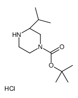 (R)-4-N-BOC-2-异丙基哌嗪盐酸盐结构式