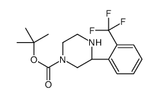 (S)-3-(2-TRIFLUOROMETHYL-PHENYL)-PIPERAZINE-1-CARBOXYLIC ACID TERT-BUTYL ESTER structure