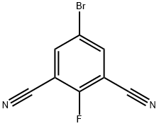 5-溴-2-氟间苯二甲腈结构式