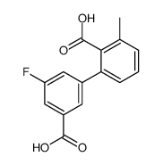 2-(3-carboxy-5-fluorophenyl)-6-methylbenzoic acid Structure