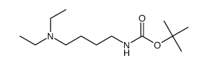 tert-butyl 4-(diethylamino)butylcarbamate结构式