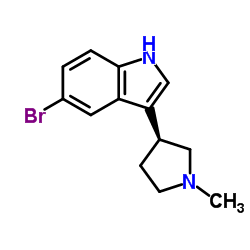 5-bromo-3-((S)-1-Methylpyrrolidin-3-yl)-1H-indole structure