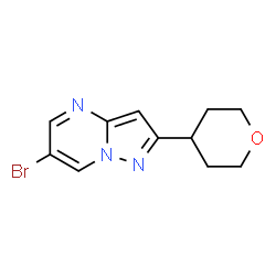 6-Bromo-2-(tetrahydro-2H-pyran-4-yl)pyrazolo[1,5-a]pyrimidine Structure