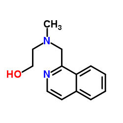 2-[(1-Isoquinolinylmethyl)(methyl)amino]ethanol Structure