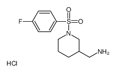 (1-((4-Fluorophenyl)sulfonyl)piperidin-3-yl)Methanamine hydrochloride picture