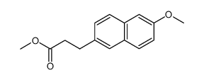 methyl 3-(6-methoxy-2-naphthyl)propionate结构式