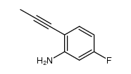 5-fluoro-2-prop-1-ynylphenylamine结构式