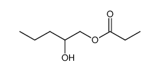 Propionic acid 2-hydroxy-pentyl ester结构式