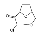 Ethanone, 2-chloro-1-[tetrahydro-5-(methoxymethyl)-2-furanyl]-, (2R-cis)- (9CI) Structure