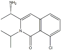 (S)-3-(1-aminoethyl)-8-chloro-2-isopropylisoquinolin-1(2H)-one结构式