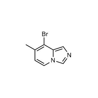 8-溴-7-甲基-咪唑并[1,5-a]吡啶结构式