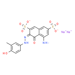 8-AMINO-2-(4-HYDROXY-3-METHYLPHENYL)AZO-1-NAPHTHOL-3,6-DISULFONIC ACID DISODIUM SALT Structure