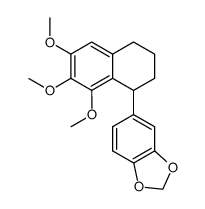 5-(6,7,8-Trimethoxy-1,2,3,4-tetrahydro-naphthalen-1-yl)-benzo[1,3]dioxole Structure