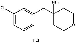 4-[(3-Chlorophenyl)methyl]oxan-4-amine hydrochloride Structure