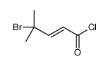 4-bromo-4-methylpent-2-enoyl chloride结构式