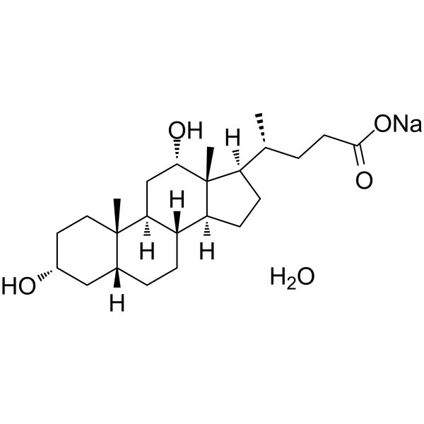 脱氧胆酸钠,一水合物结构式