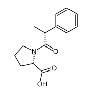 N-2-phenylpropionyl-L-proline结构式